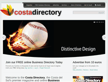 Tablet Screenshot of costadirectory.com
